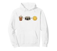 Drôle Café Caméra Happy Photographe Photographie Humour Sweat à Capuche
