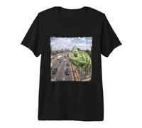 Drôle Caméra De Circulation Autoroute Caméléon T-Shirt Haut de Gamme