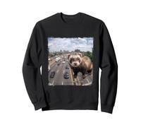 Drôle Caméra De Circulation Autoroute Furet Sweatshirt