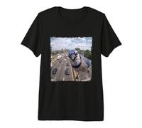 Drôle Caméra De Circulation Autoroute Geai Bleu T-Shirt Haut de Gamme