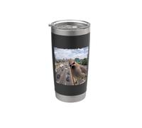 Drôle Caméra De Circulation Autoroute Jaseur D'Amérique Gobelet isotherme en acier inoxydable double paroi