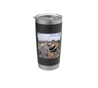 Drôle Caméra De Circulation Autoroute Pluvier Kildir Gobelet isotherme en acier inoxydable double paroi