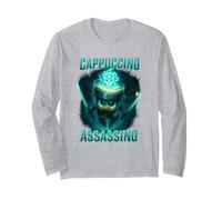 Drôle Cappuccino Assassin Café Ninja Samouraï T Shirt Manche Longue