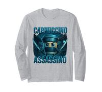 Drôle Cappuccino Assassin Café Ninja Samouraï T Shirt Manche Longue