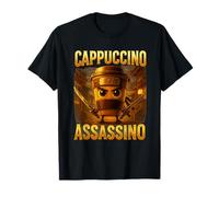 Drôle Cappuccino Assassin Café Ninja Samouraï T Shirt T-Shirt
