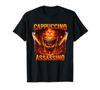 Drôle Cappuccino Assassin Café Ninja Samouraï T Shirt T-Shirt