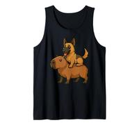Drôle Capybara Belge Malinois Amoureux des Animaux Zoo Day Mom Dad Débardeur