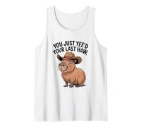 Drôle Capybara Cowboy You Just Yeed Débardeur