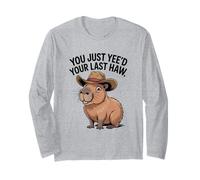 Drôle Capybara Cowboy You Just Yeed Manche Longue