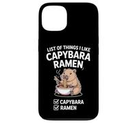 Drôle Capybara Ramen Dire Liste des Choses Que J'aime Coque pour iPhone 13