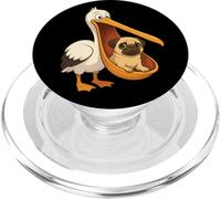 Drôle Carlin pélican Amoureux des Animaux, Maman, Papa, Enfants PopSockets PopGrip pour MagSafe
