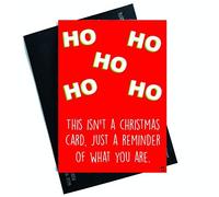 Drôle Cartes de Noël Carte de Noël pour Friend Noël Collègue Carte Femme Carte Girlfriend Noël Carte Joyeux Noël Ho Ho Ho Blague Cartes PC565