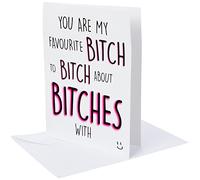 Drôle Cartes You'Re My Favourite Bitch à Bitch About Bitches avec Carte Meilleur Ami Carte Amitié Carte Carte D'Anniversaire Cartes de Noël Pc312