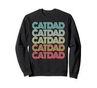 Drôle Cat Dad Fête des Pères Selfie Pawsitive Daddy Adopt Sweatshirt