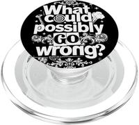 Drôle ce Qui Pourrait Mal Tourner Selon la Loi de Murphy PopSockets PopGrip pour MagSafe