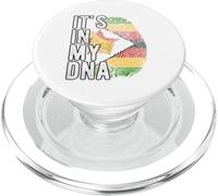 Drôle C'est dans Mon ADN Drapeau du Zimbabwe Empreinte Digitale PopSockets PopGrip pour MagSafe