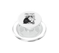Drôle Chat Ethique Dilemme Dilemme Diable Ange Fleur Vase Chats PopSockets PopGrip pour MagSafe