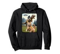 Drôle Chat Gorilla Dinosaure UFO Meme Scène Humour Absurde Sweat à Capuche