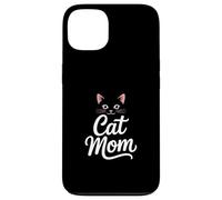 Drôle Chat Maman Dire Minimaliste Vector Feline Coque pour iPhone 13