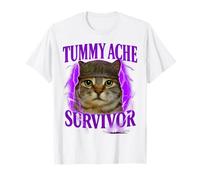Drôle Chat Meme Funny Dire Chats Animaux Ventre Mal Survivant T-Shirt