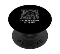 Drôle Chat Rage Shirt Humour Morsure Liste PopSockets PopGrip Adhésif