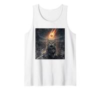 Drôle Chat Selfie Meteor Apocalypse Débardeur