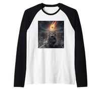 Drôle Chat Selfie Meteor Apocalypse Manche Raglan