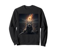 Drôle Chat Selfie Meteor Apocalypse Sweatshirt