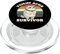 Drôle Chat Ventre Mal Mon Ventre Fait Mal au Ventre Survivor PopSockets PopGrip pour MagSafe