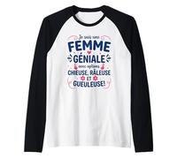 Drôle Chiante Idée Petite Amie Copine Râleuse Chieuse Manche Raglan