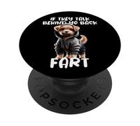 Drôle Chien Disant S’Ils Parlent Votre Pet De Dos Dog Owner PopSockets PopGrip Adhésif