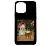 Drôle Chihuahua Bière Meme Dog Reaction Humour Chien Cadeaux Coque pour iPhone 13 Pro Max
