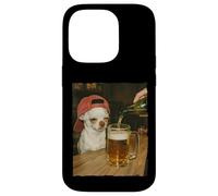 Drôle Chihuahua Bière Meme Dog Reaction Humour Chien Cadeaux Coque pour iPhone 14 Pro