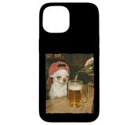 Drôle Chihuahua Bière Meme Dog Reaction Humour Chien Cadeaux Coque pour iPhone 15