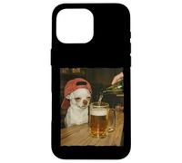 Drôle Chihuahua Bière Meme Dog Reaction Humour Chien Cadeaux Coque pour iPhone 16 Pro Max