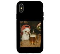 Drôle Chihuahua Bière Meme Dog Reaction Humour Chien Cadeaux Coque pour iPhone X/XS