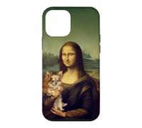 Drôle Chihuahua Mona Lisa Art Parodie Amoureux des Chiens Coque pour iPhone 12 Mini