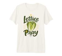 Drôle chrétien Jésus laitue Prier Jardinage épicier Blague T-Shirt Haut de Gamme