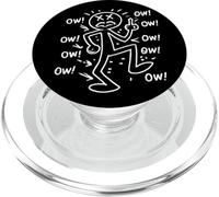 Drôle Chronique Pain Stick Figure Cartoon Meme PopSockets PopGrip pour MagSafe