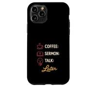 Drôle Church Sunday Sermon Humour Chrétien Humour Dimanche Humeur Coque pour iPhone 11 Pro