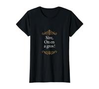 Drôle Citation Perceval T-Shirt Graphique avec Valeur, Femme, Noir, S