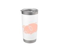 Drôle Cochons minimaliste mignon simple petit Cochon Gobelet isotherme en acier inoxydable double paroi