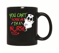 Drôle Coffee Mugs Infirmière d'Halloween, tu me fais peur Tasse en Céramique café Amusants tasses en porcelaine pour Anniversaire décorer 330ml