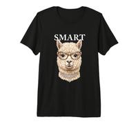 Drôle Collier Lunettes Alpaga Intelligent T-Shirt Haut de Gamme