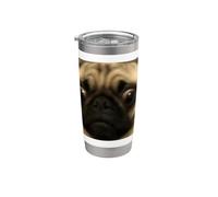 Drôle Concerned Carlin Visage Mignon Flou Meme Gobelet isotherme en acier inoxydable double paroi