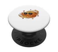 Drôle Cool Pie Thanksgiving Automne Vent Dessin animé Dessert PopSockets PopGrip Adhésif