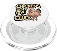 Drôle Crazy Chicken Lady Cluck Off Antisocial Farmer Humour PopSockets PopGrip pour MagSafe