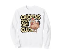 Drôle Crazy Chicken Lady Cluck Off Antisocial Farmer Humour Sweatshirt