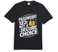 Drôle Cybersécurité IT Hacker Cyber Security Password123 Comfort Colors Adult Heavyweight T-Shirt