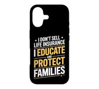 Drôle d'agent d'assurance-Vie Disant éduquer et protéger Coque pour iPhone 17